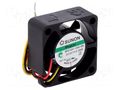 Fan: DC; axial; 5VDC; 25x25x10mm; 5.92m3/h; 23dBA; Vapo; Out: F type SUNON MF25100V1-G99-A