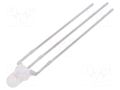 LED; red/yellow-green; 3mm; 60°; Front: convex; 1.6÷2.4/1.6÷2.4VDC LUCKYLIGHT LL-309VGM2E-C-1B