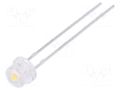 LED; white neutral; 4.8mm; 1300÷2200mcd; 100°; Front: convex; 5500K LUCKYLIGHT LL-484WC1C-W5-3P