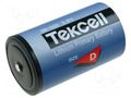 Battery: lithium; D; 3.6V; 19000mAh; non-rechargeable; Ø34x61mm TEKCELL BAT-ER34615