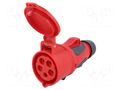 Connector: AC supply 3-phase; socket; female; 32A; 400VAC; GRIP PCE 2253-6