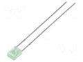 LED; green; rectangular; 3.2x2x4.15mm; 1300÷2200mcd; 130°; 20mA LUCKYLIGHT LL-234PGD2Q-G5-2B