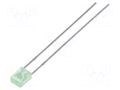 LED; green; rectangular; 3.2x2x4.15mm; 1300÷2200mcd; 130°; 20mA LUCKYLIGHT LL-234PGD2Q-G5-2B