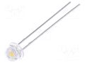 LED; white warm; 4.8mm; 1300÷2200mcd; 90°; Front: convex; 3000K LUCKYLIGHT LL-484WC1F-W6-3P