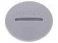Stopper; PG13,5; polyamide; dark grey; Thread: PG; 6mm; 10pcs. ALPHA WIRE HPP13-SL080
