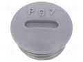 Stopper; PG7; polyamide; dark grey; Thread: PG; 6mm; 10pcs. ALPHA WIRE HPP7-SL080