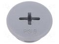 Stopper; PG9; polyamide; dark grey; Thread: PG; 6mm; 10pcs. ALPHA WIRE HPP9-SL080