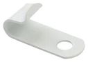 CABLE CLAMP, ALUMINIUM, 6.35MM, WHITE PAW-1525L1