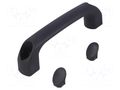 Holder; polyamide; black; H: 40mm; L: 145mm; W: 22.5mm; 530N; handle RST ROZTOCZE 4.444.002-01