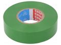 Tape: electrical insulating; W: 19mm; L: 20m; Thk: 0.15mm; green TESA 53988-19/20-GR