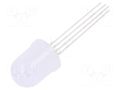 LED; red/green/yellow; 10mm; 180°; Front: convex; No.of term: 4 OPTOSUPPLY OSTQMAA1K2A