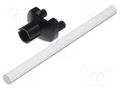 Fiber for LED; Ø3mm; L: 45mm; round; Front: flat MENTOR 1216.1003
