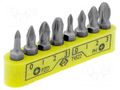 Kit: screwdriver bits; Phillips,Pozidriv®; 30mm; blister; 8pcs. C.K CK-4522