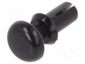 Rivet; polyamide; L.rivet: 4.8mm; Panel cutout diam: 2.7mm; black DREMEC DR8G4012.6X3.6B