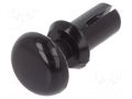Rivet; polyamide; L.rivet: 4.8mm; black; dismountable,push-in DREMEC DR8G4012.6X3.6B