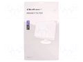 GDPR privacy filter; natural (transparent); Thk: 0.5mm; 27" QOLTEC QOLTEC-51064