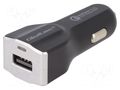 USB power supply; USB A socket; Sup.volt: 12÷24VDC; 5V/3A QOLTEC QOLTEC-50140