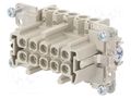 Connector: HDC; female; PIN: 10; size 10; for panel mounting; 500V WIELAND 70.300.1040.0