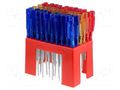 Kit: screwdrivers; slot; 60pcs. DONAU ELEKTRONIK D-MIN-S