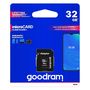 Goodram Microcard 32 GB micro SD HC UHS-I class 10 memory card, SD adapter (M1AA-0320R12), Goodram 5908267930144 5908267930144