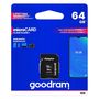 Goodram Microcard 64 GB micro SD XC UHS-I class 10 memory card, SD adapter (M1AA-0640R12), Goodram 5908267930151
