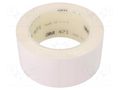 Tape: marking; white; L: 33m; W: 50mm; Thk: 0.13mm; 2.5N/cm; 130% 3M 3M-471-50-33WH