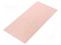 Laminate; CEM3; 1.5mm; L: 210mm; W: 100mm; Coating: copper SOLDER PEAK LAM100X210C31.5