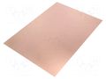 Laminate; CEM3; 1.5mm; L: 210mm; W: 297mm; Coating: copper SOLDER PEAK LAM210X297C31.5