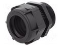 Cable gland; with long thread; M50; 1.5; IP68; polyamide; black BM GROUP BM4950LN