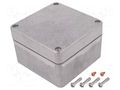 Enclosure: multipurpose; X: 125mm; Y: 125mm; Z: 80mm; aluminium; IP68 DELTRON ENCLOSURES DEL-486-121208-68