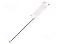 Antenna; Bluetooth,WiFi,ZigBee; 2.8dBi; linear; 35x11x0.1mm; U.FL MOLEX 2042810100