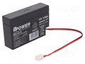 Re-battery: acid-lead; 12V; 0.8Ah; AGM; maintenance-free; 0.365kg BPOWER ACCU-BPE0.8-12/BP