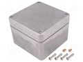 Enclosure: multipurpose; X: 125mm; Y: 125mm; Z: 90mm; aluminium; IP68 DELTRON ENCLOSURES DEL-486-121209-68