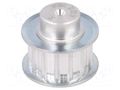 Belt pulley; AT5; W: 10mm; whell width: 21mm; Ø: 21.05mm; aluminium OPTIBELT 21-AT5-14-200ZA