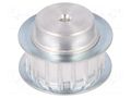 Belt pulley; AT5; W: 10mm; whell width: 21mm; Ø: 27.4mm; aluminium OPTIBELT 21-AT5-18-200ZA
