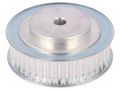 Belt pulley; T5; W: 16mm; whell width: 27mm; Ø: 66mm; aluminium; ZRS OPTIBELT 27-T5-42-200ZA