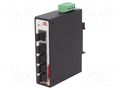 Switch Ethernet; unmanaged; Number of ports: 5; 12÷48VDC; RJ45 Comparta CETU-0500-T