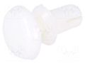 Rivet; polyamide; L.rivet: 3.2mm; Panel cutout diam: 2.1mm; white DREMEC DR8G4012.0X2.0W