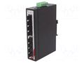 Switch Ethernet; unmanaged; Number of ports: 8; 12÷48VDC; RJ45 Comparta ETU-0800-T