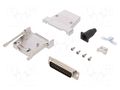Connector: D-Sub; PIN: 25; plug; male; soldering; for cable; black ENCITECH DTSL25-T-JSRGDBP-K