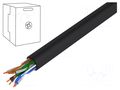 Wire; U/UTP; 4x2x24AWG; 5e; industrial Ethernet; wire; Cu; black DIGITUS DK-TP512