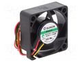 Fan: DC; axial; 5VDC; 30x30x10mm; 9.3m3/h; 23dBA; Vapo; Out: F type SUNON MF30100V1-G99-A