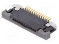 Connector: FFC/FPC; gold-plated; SMT; 500mA; 50V; SFV; PIN: 14; 0.5mm AMPHENOL COMMUNICATIONS SOLUTIONS SFV14R-3STBE1HLF/C