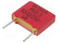 Capacitor: polyester; 3.3nF; 160VAC; 250VDC; 7.5mm; ±10%; MKT; THT WIMA FKS3-3.3N/250