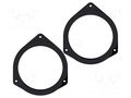 Spacer ring; MDF; 130mm; Opel; impregnated; 2pcs. BASSER D.MDF.OPEL07