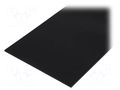 Sheet; Dim: 497x1000mm; Thk: 5mm; black; Features: antistatic; 0.5m2 MITSUBISHI CHEMICAL ADV. MATERIALS 30401194C005050010