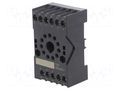 Socket; PIN: 11; 10A; 250VAC; on panel,for DIN rail mounting HONGFA RELAY 10FF-3Z-C3
