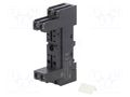 Socket; PIN: 8; 10A; 250VAC; on panel,for DIN rail mounting HONGFA RELAY 14FF-2Z-C2