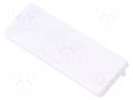 Cap for LED profiles; white; 2pcs; ABS; WIDE24 TOPMET TOP-84040001