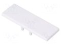 Cap for LED profiles; white; 2pcs; ABS; BACK10 TOPMET TOP-90100001